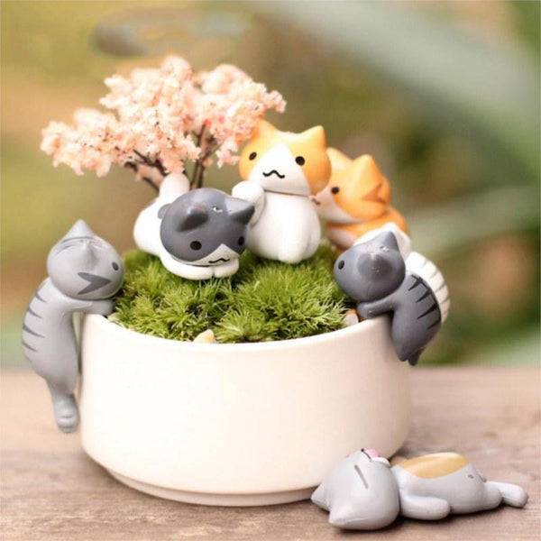 Set of 6 Home Decor Mini Kittens