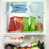 Reusable Leakproof Silicone Food Storage Ziplock Bag BPA Free