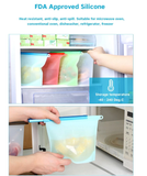 Reusable Leakproof Silicone Food Storage Ziplock Bag BPA Free