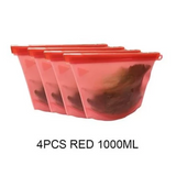 Reusable Leakproof Silicone Food Storage Ziplock Bag BPA Free