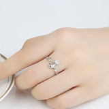 Adjustable Cat Heart Ring