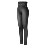 Slim Waist Seamless Denim Leggings